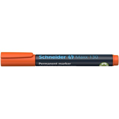 Alkoholos marker, 1-3 mm, kúpos, SCHNEIDER "Maxx 130", narancssárga