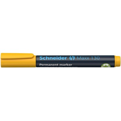 Alkoholos marker, 1-3 mm, kúpos, SCHNEIDER "Maxx 130", sárga