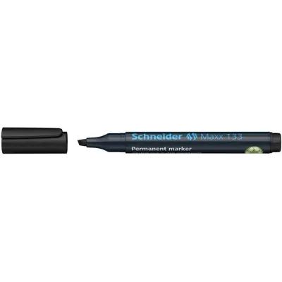 Alkoholos marker, 1-4 mm, vágott, SCHNEIDER "Maxx 133", fekete