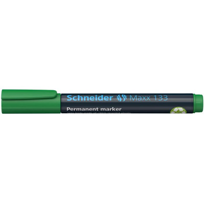 Alkoholos marker, 1-4 mm, vágott, SCHNEIDER "Maxx 133", zöld