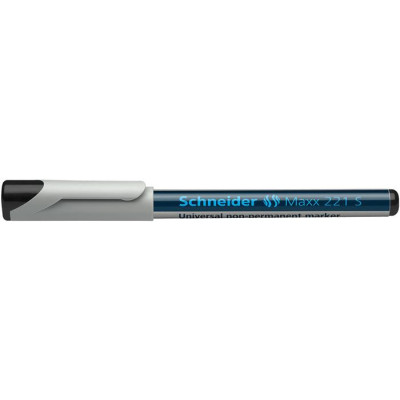 Alkoholmentes marker, OHP, 0,4 mm, SCHNEIDER "Maxx 221 S", fekete