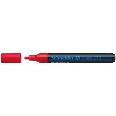 Lakkmarker, 1-3 mm, SCHNEIDER "Maxx 270", piros