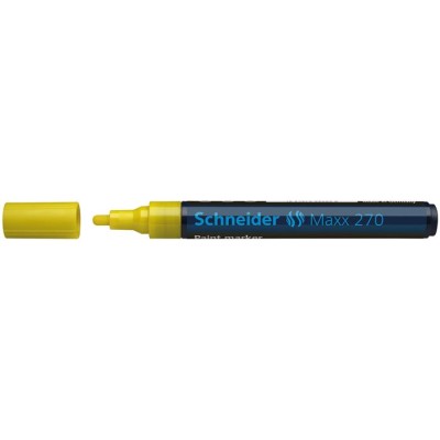 Lakkmarker, 1-3 mm, SCHNEIDER "Maxx 270", sárga