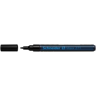 Lakkmarker, 1-2 mm, SCHNEIDER "Maxx 271", fekete