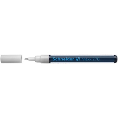 Lakkmarker, 0,8 mm, SCHNEIDER "Maxx 278", fehér