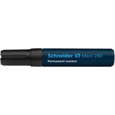 Alkoholos marker, 4-12 mm, vágott, SCHNEIDER "Maxx 280", fekete