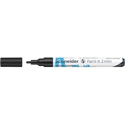 Dekormarker, akril, 2 mm, SCHNEIDER "Paint-It 310" , fekete