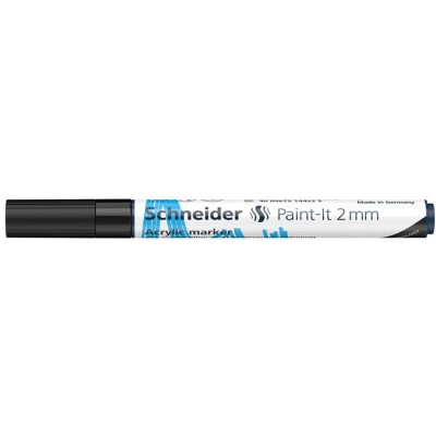 Dekormarker, akril, 2 mm, SCHNEIDER "Paint-It 310" , fekete