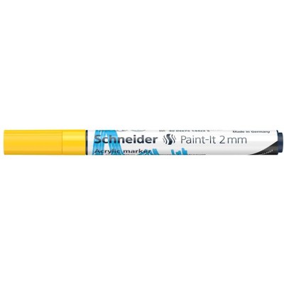 Dekormarker, akril, 2 mm, SCHNEIDER "Paint-It 310", sárga