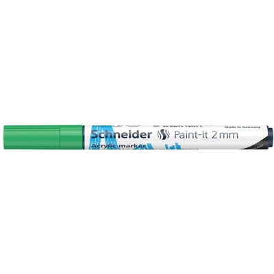 Dekormarker, akril, 2 mm, SCHNEIDER "Paint-It 310", zöld