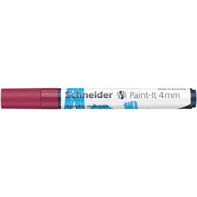 Dekormarker, akril, 4 mm, SCHNEIDER "Paint-It 320", bordó