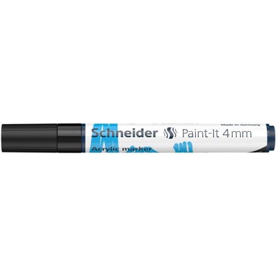 Dekormarker, akril, 4 mm, SCHNEIDER "Paint-It 320" , fekete