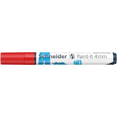 Dekormarker, akril, 4 mm, SCHNEIDER "Paint-It 320", piros