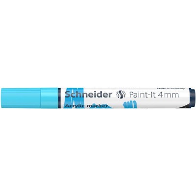 Dekormarker, akril, 4 mm, SCHNEIDER "Paint-It 320", pasztellkék