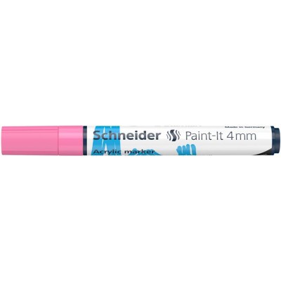 Dekormarker, akril, 4 mm, SCHNEIDER "Paint-It 320", pasztellrózsaszín