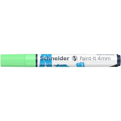 Dekormarker, akril, 4 mm, SCHNEIDER "Paint-It 320", pasztellzöld