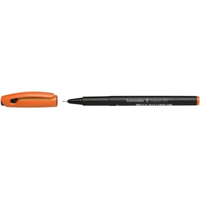 Tűfilc, 0,4 mm, SCHNEIDER "Topliner 967", narancssárga