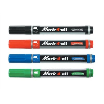 Alkoholos marker, 1,5-2,5 mm, kúpos, STABILO "Mark-4-all", kék