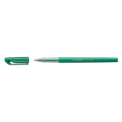 Golyóstoll, 0,38 mm, kupakos, STABILO "Excel", zöld