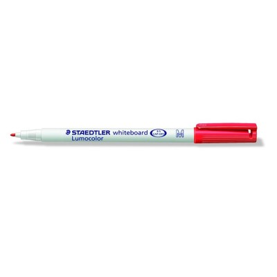 Táblamarker, 1 mm, M, kúpos, STAEDTLER "Lumocolor 301", piros