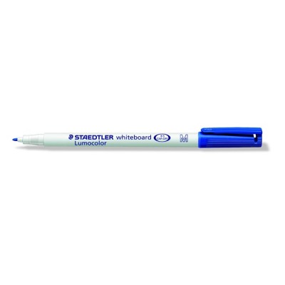 Táblamarker, 1 mm, M, kúpos, STAEDTLER "Lumocolor 301", kék