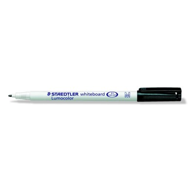 Táblamarker, 1 mm, M, kúpos, STAEDTLER "Lumocolor 301", fekete