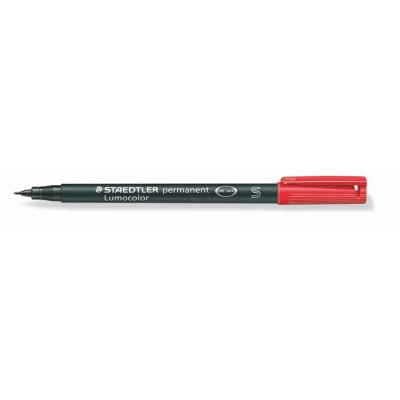 Alkoholos marker, OHP, 0,4 mm, STAEDTLER "Lumocolor® 313 S", piros