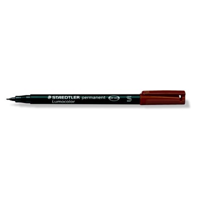 Alkoholos marker, OHP, 0,4 mm, STAEDTLER "Lumocolor® 313 S", barna