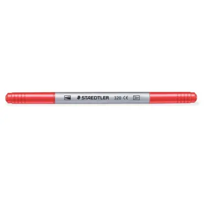 Filctoll készlet, 1-3 mm, kétvégű, kimosható, STAEDTLER "Noris® 320", 10 különböző szín