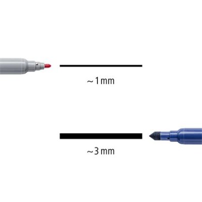 Rostirón készlet, 1/3 mm, kétvégű, STAEDTLER® "3280", 20 különböző szín