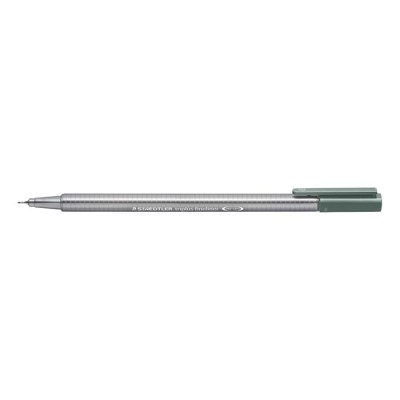 Tűfilc, 0,3 mm, STAEDTLER "Triplus 334",  meleg szürke