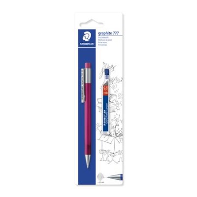 Nyomósirón és grafitbél, 0,5 mm, STAEDTLER "Graphite 777",  vegyes színek