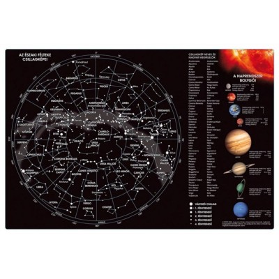 Könyökalátét, kétoldalas, STIEFEL "Csillagok/Csillagképek és bolygók"