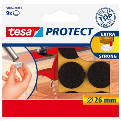 Filckorong, karcolásgátló, 26 mm, TESA "Protect®", barna