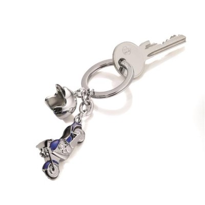 Kulcstartó, 2 charm dísszel, SWAROVSKI® kristályokkal, TROIKA "Key cruising"