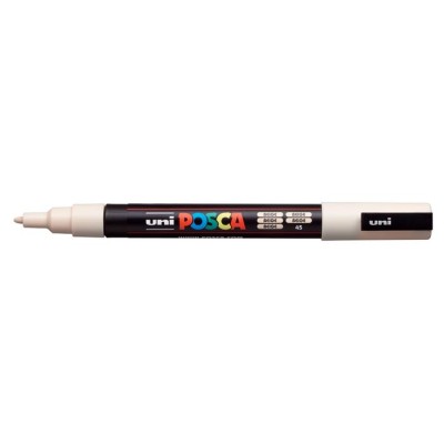 Dekormarker, 0,9-1,3 mm, UNI "Posca PC-3M", bézs