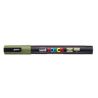 Dekormarker, 0,9-1,3 mm, UNI "Posca PC-3M", khaki