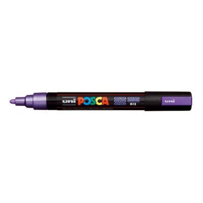 Dekormarker, 1,8-2,5 mm, UNI "Posca PC-5M", metállila