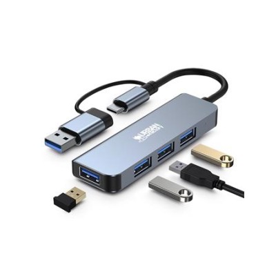USB elosztó-HUB, 4xUSB-A 3.2, URBAN FACTORY "Minee"