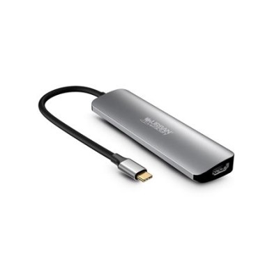 USB elosztó-HUB, USB-C/USB 3.0/HDMI/SD/mSD, URBAN FACTORY