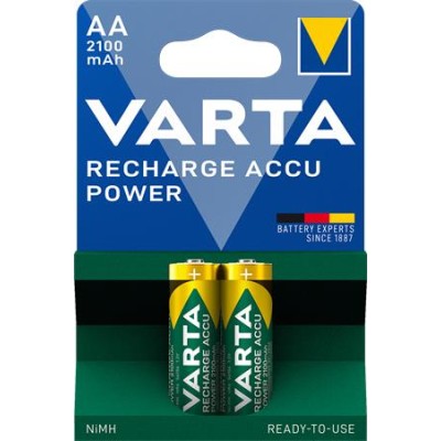 Tölthető elem, AA ceruza, 2x2100 mAh, előtöltött, VARTA "Power"