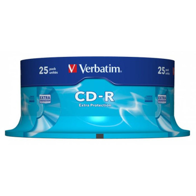 CD-R lemez, 700MB, 52x, 25 db, hengeren, VERBATIM "DataLife"