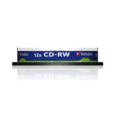 CD-RW lemez, újraírható, SERL, 700MB, 8-10x, 10 db, hengeren VERBATIM