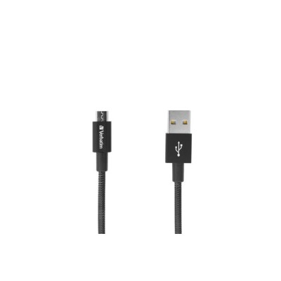 USB kábel, USB - micro USB, 1 m, VERBATIM, fekete