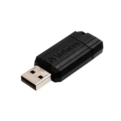 Pendrive, 16GB, USB 2.0, 10/4MB/sec, VERBATIM "PinStripe", fekete