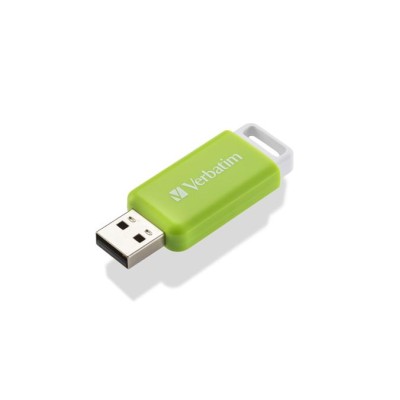 Pendrive, 32GB, USB 2.0, VERBATIM "Databar", zöld