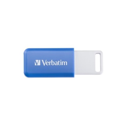 Pendrive, 64GB, USB 2.0, VERBATIM "Databar", kék