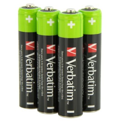 Tölthető elem, AAA mikro, 4x950 mAh, VERBATIM