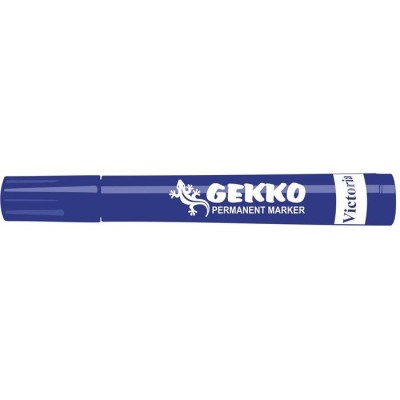 Alkoholos marker, 1-3 mm, kúpos, VICTORIA OFFICE, "Gekko", kék