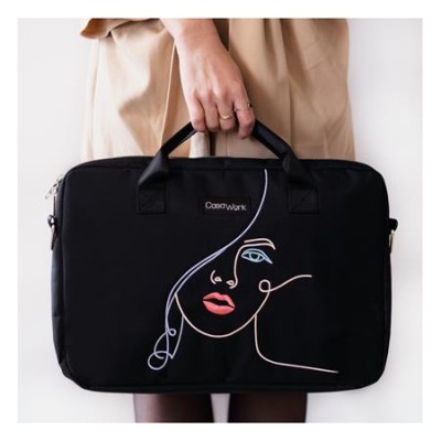 Notebook táska, 15", VIQUEL CASAWORK "Kiss", fekete